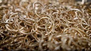 Copper Rings Background