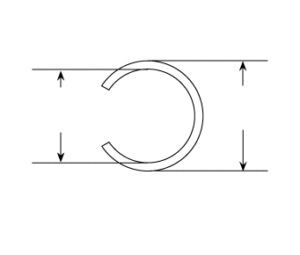 retaining ring diameter illustration