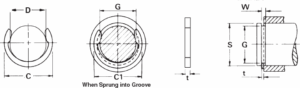 Standard-C-Rings Technical Drawing