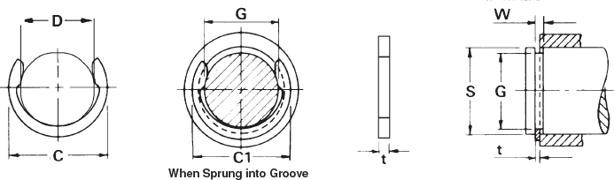 Standard-C-Rings Technical Drawing